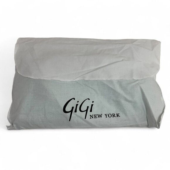 GiGi New York Stella Fold-Over Clutch Convertible Crossbody Green Leather - Picture 5 of 11